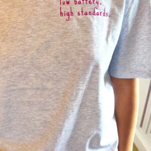 low battery high standards tee shirt