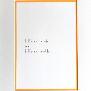 different minds see different worlds print
