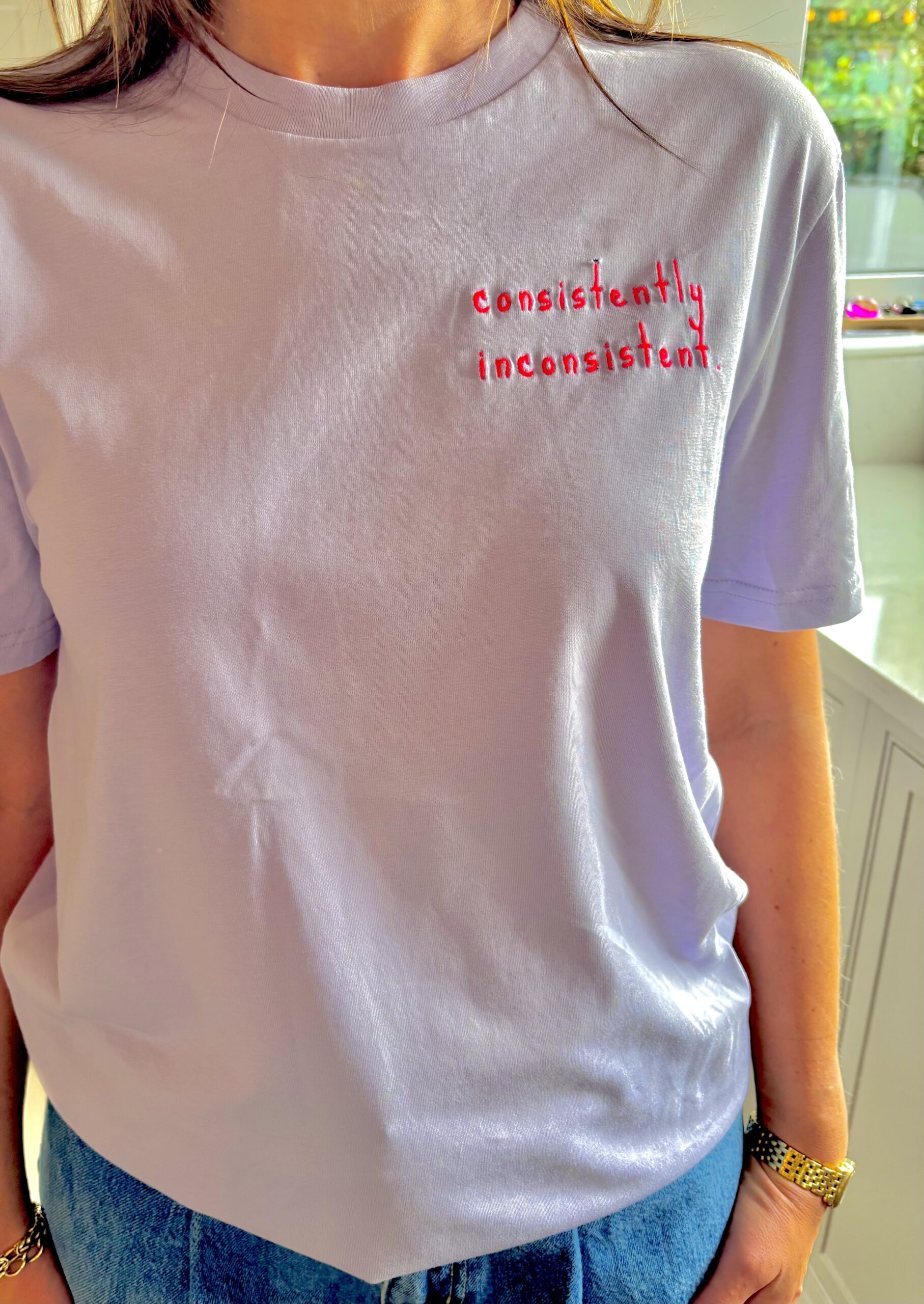 consistently inconsistent tee shirt
